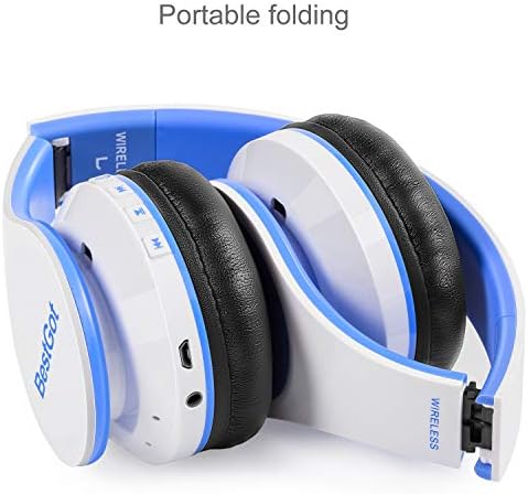 Kid-Friendly Bluetooth Headphones BT6002 – Volume-Limited Wireless Headset for Safe Listening – Foldable Design with 60-Hour Battery Life – Ideal for School, Tablets, PCs & TV – Stylish Black and Blue Finish for Comfort and Durability