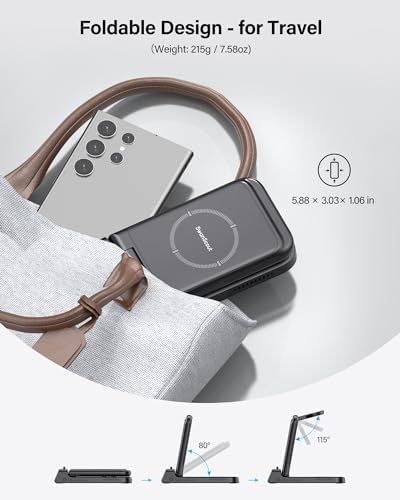 Samsung Wireless Charging Station: Ultra-Fast Multi-Device Charger for Galaxy S25, S24, S23, S22, Galaxy Watch, and Buds – Sleek, Space-Saving Design for Home and Travel Convenience, Enhanced Compatibility with Rapid Power-Up Technology