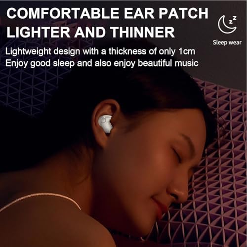 Ultra-Compact Bluetooth 5.3 Sleep Earbuds for Side Sleepers – Discreet In-Ear Headphones with IPX6 Water Resistance for Meditative Relaxation and Deep Sleep – Perfect for Small Ears and Extended Comfort
