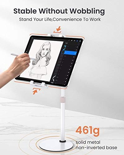 Versatile Adjustable Tablet Stand by LISEN – Ergonomic Holder for 4.7-13” Devices with Thick Cases – Hands-Free Viewing Solution for Home & Office – Lightweight, Portable Design with Durable Non-Slip Base for Enhanced Comfort & Stability