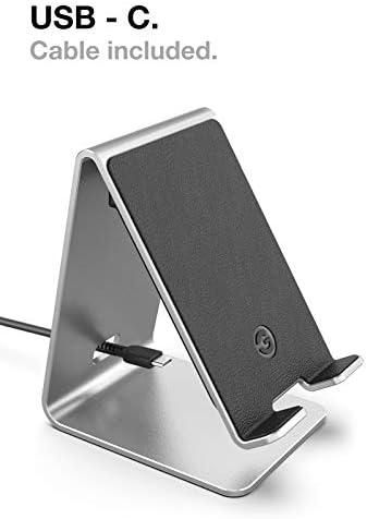 Sleek Aluminum Wireless Charging Dock with Customizable Dimmable LED Lights – Fast and Efficient Charging Station for i Phone, Android, and Galaxy Devices – Modern Desktop Accessory for Enhanced Aesthetic and Compatibility
