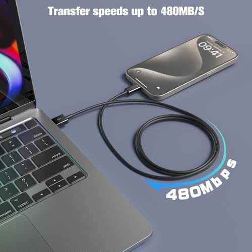 Premium Carplay Cable for i Phone 16/15 & i Pad – 6 ft USB A to USB C Charging & Sync Cord – Enhanced Speed & Compatibility for Seamless Connectivity in Your Vehicle – Durable White Design for Everyday Use – Ideal for i Phone 16/15 Pro, Plus & Max Models, i Pad 10 th Gen & Air – Elevate Your Driving Experience with High-Performance Data Transfer & Power Solutions