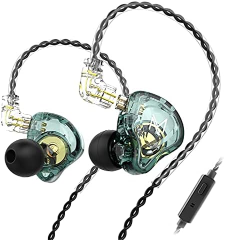 FEDAI TRN MT1 High-Fidelity In-Ear Monitor Earbuds – Premium 10 mm Dynamic Driver Technology, Detachable Cable for Customization, Built-in Microphone for Effortless Calls, Sleek Black Design for Audiophiles and Everyday Use – Unmatched Sound Quality and Versatile Device Compatibility