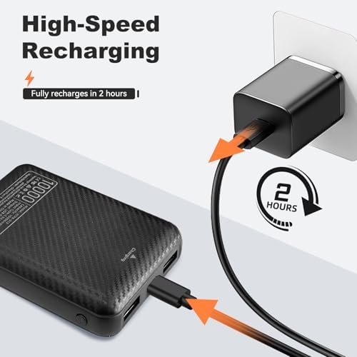 Maximize Your Power with FERNIDA 10000 m Ah Portable Charger – High-Speed USB 5 V 3 A Battery Pack for Heated Vests, Pants, Smartphones, and Heating Pads – Ultimate Compatibility for Adventurers and Daily Users