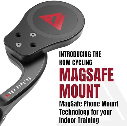 KOM Cycling Edge Universal Smartphone Mount Adapter – Securely Attach Your Device to Any Bike with Innovative Quarter-Turn Design for Effortless Navigation and Music Control – Durable Adhesive Compatibility for All Cycling Enthusiasts