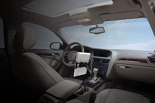 Transform your driving experience with the Macally Adjustable Cup Holder Tablet Mount – a robust and versatile solution for hands-free tablet use in your vehicle. This innovative car accessory seamlessly fits into your cup holder, accommodating various tablet sizes including i Pad Pro, i Pad Air, and i Pad Mini up to 12.9 inches. Enjoy the freedom of 360-degree rotation for optimal viewing angles, making navigation, video calls, or entertainment accessible for both front and back seat passengers. Designed for effortless installation without tools, this durable tablet holder is built to endure the rigors of everyday travel while keeping your device secure on bumpy rides. Ideal for busy parents looking to entertain children during long journeys or for anyone needing reliable GPS access. Elevate your in-car connectivity and comfort with the Macally Cup Holder Tablet Mount, the ultimate accessory for tech-savvy drivers seeking convenience and functionality.