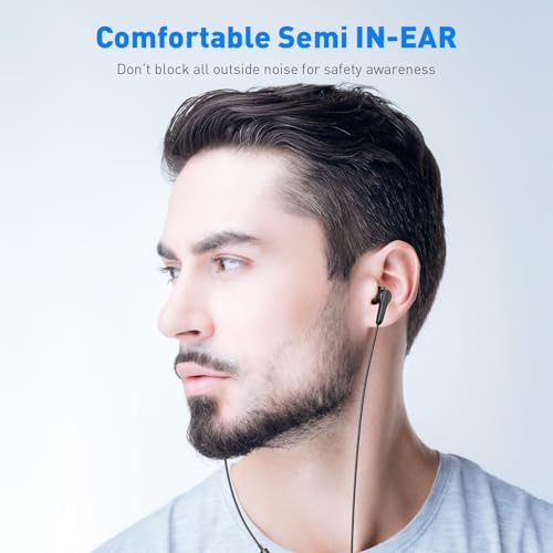 Elevate Your Audio Experience with Pink USB-C Wired Earbuds – Hi-Fi Stereo Sound with Built-in Microphone, Volume Control & Tangle-Free Magnetic Design for i Phone 16/15 Plus & Android Devices – Ideal for Calls, Music, and Podcasts