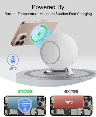 Ultimate 2025 3-in-1 Wireless Charging Station: Fast Mag-Safe Compatible Dock for i Phone 12-16 Series, Air Pods & Apple Watch – Sleek Black Design for Home & Office Efficiency