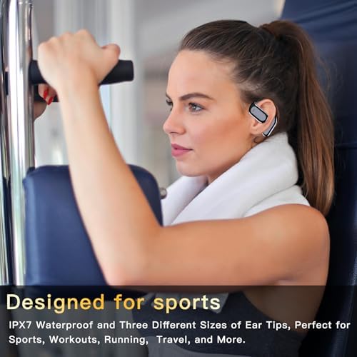 Sleek White Wireless Bluetooth Earbuds with Secure Hooks – 50-Hour Playtime & LED Charging Case for Ultimate Convenience | Waterproof & Sweat-Resistant Design Perfect for Fitness Activities | Ergonomic Comfort for Running & Active Lifestyles | Built-in Microphone for Clear Hands-Free Calling | Fast Pairing Technology for Hassle-Free Connectivity