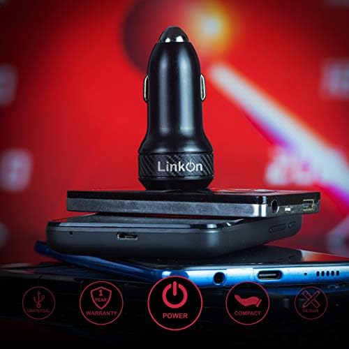 Experience Rapid Power with the Link On 84 W USB-C Car Charger: Dual-Port Fast Charging Adapter Featuring 60 W PD3.0 & 18 W QC3.0 for Mac Book, Dell XPS, Google Chromebook & More – Compact, Multi-Device Accessory with Enhanced Safety Mechanisms for Reliable Performance on the Road