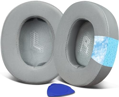 SOULWIT Navy Blue Cooling Gel Earpads for JBL E55 BT – Premium Comfort & Noise Isolation Replacement Cushions for Over-Ear Headphones – Ultimate Sound Enhancement Accessory