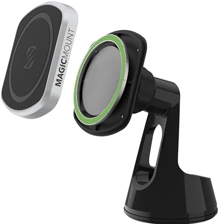 Revolutionize Your Driving Experience with Scosche Magic Mount™ SMSCUP – Adjustable Gooseneck Magnetic Phone Holder for Car, Compatible with i Phone 16-12 Series & Android Devices, Mag Safe Technology, Effortless Hands-Free Navigation, Secure Cup Holder Fit, Effortless Installation