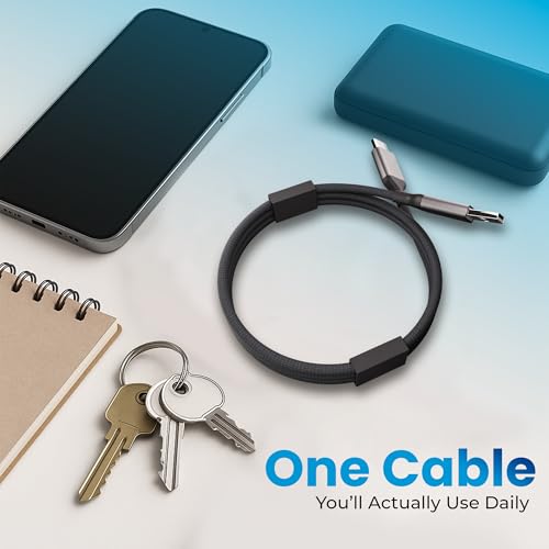 AT&T 6 ft Braided USB-C Charging Cable – Durable & Tangle-Free Cord for Fast Data Transfer and Universal Device Compatibility – Ideal for Phones, Tablets, and Laptops – Includes Warranty for Enhanced Reliability – Sleek Black Design