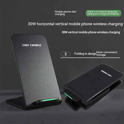 15 W Fast Wireless Charging Station with Adaptive Sleep-Friendly Light – Versatile Charger for Samsung Galaxy, Google, LG & More – Compact Travel Pad for Effortless Power-ups and Enhanced Device Compatibility