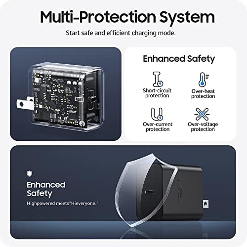 Sisyphy 30 W Ga N USB-C Charger – Ultra-Compact Fast Charging Solution with PD3.0, QC3.0 & PPS Compatibility for i Phone 14/13/12, Galaxy S22 Ultra, Surface Laptops & More – Enhanced Safety Features for Reliable Performance on the Go