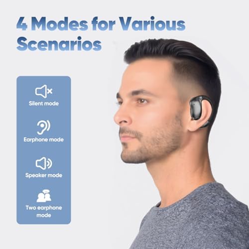Revolutionize Global Communication with AI-Enabled Language Translation Earbuds – Instantaneous Translation in 144 Languages, Enhanced Bluetooth 5.49 Connectivity, Touch-Controlled Interface, 8 Offline Modes for Internet-Free Use, Superior HD Audio Experience, Long-Lasting 50-Hour Battery Life – Perfect for i OS & Android Users in Travel and Business Settings
