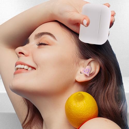 Elevate Your Audio Journey with Bewinner Heart-Shaped Bluetooth 5.3 Earbuds – Stylish, Ultra-Lightweight Noise-Canceling Headphones Perfect for Active Lifestyles and Work Environments – Comes with Portable Charging Case for Effortless Mobility and Comfort