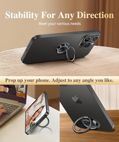GVIEWIN Stylish Marble Phone Ring Holder with 360° Rotation for Ultimate Grip and Kickstand Functionality – Compatible with i Phone 16 Pro Max, 15 Plus, 14, 13, 12 Series & Galaxy S25/S24 Ultra – Elegant Flowing Sakura Design for Enhanced Safety and Usability