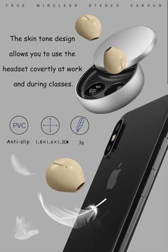 Ultra-Compact Invisible Earbuds – Mini Wireless Bluetooth Earpiece for Seamless Audio Experience at Home, Work & On-the-Go – High-Quality Sound, Long Battery Life & Discreet Design for Effortless Connectivity and Comfort