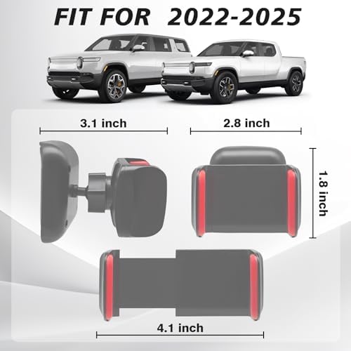 Transform Your Rivian R1 Travel Experience with the Ultimate Adjustable Seat Back Phone Holder – Mag Safe Compatible, 360° Rotating Tablet Mount for 2022-2025 Rivian R1 T & R1 S – Effortless Installation and Universal Fit for All Smartphones, Ideal for Hands-Free Navigation and Entertainment on the Go