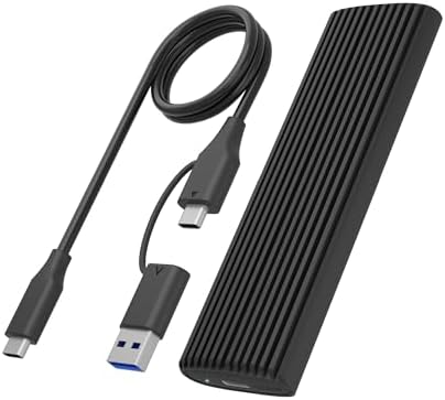 Ultra-Fast M.2 NVMe SSD Enclosure by ICY BOX – Tool-Free USB-C Adapter Supporting 2230/2242/2260/2280 Sizes | High-Speed USB 3.2 Gen2 10 Gbps Reader for Windows, Mac & Linux | Durable Aluminum Design for Optimal Cooling and Easy Access