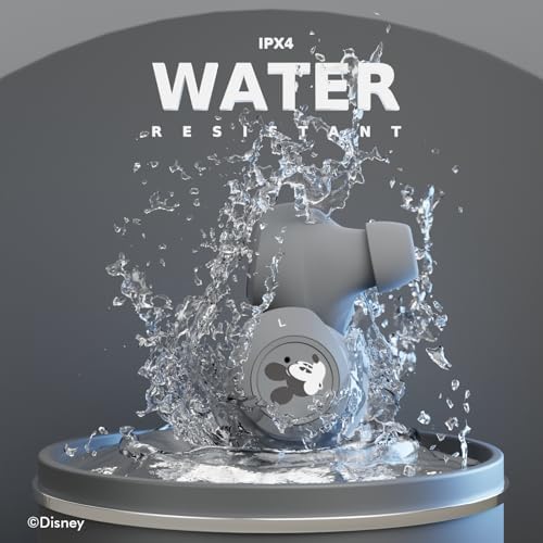 Discover the Magic of Mickey Mouse with Wireless Bluetooth Earbuds – Premium Sound Quality, Ergonomic Design, and 30 Hours Playtime – Perfect for Disney Enthusiasts and Gift Giving – Universal Compatibility for All Devices Including Smartphones and Tablets