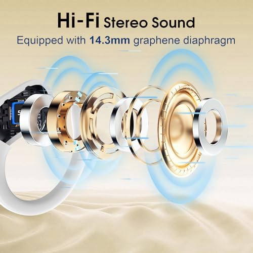 Ultimate Bluetooth 5.4 Wireless Earbuds with 75-Hour Playtime – Ergonomic Deep Bass Sport Headphones with IPX7 Waterproof Rating for Active Lifestyles, Advanced ENC Noise Cancelling Mic for Superior Call Clarity – Ideal for Fitness and Outdoor Activities