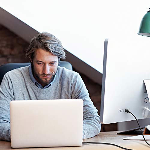 Belkin Thunderbolt 3 Cable (USB-C to USB-C) – 40 Gbps Data Transfer & 100 W Power Delivery, 1.6 ft Length – High-Speed Connection for Laptops, Tablets, and Smartphones, Sleek Black Design for Modern Tech Compatibility