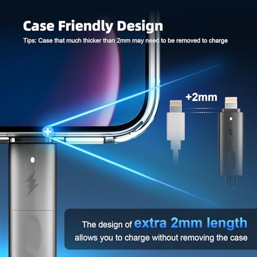 240 W 4-in-1 Braided Charging Cable: Ultimate Fast Charge Solution with E-Mark Chip for i Phone, i Pad, Mac Book & Android Devices (5 FT) – Durable Multi-Connector Cord for Seamless Device Compatibility and Superior Performance