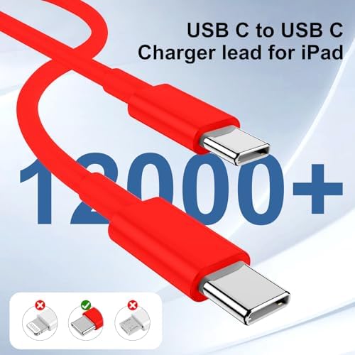 Ultimate 20 W Fast Charging Solution: 10 Ft i Phone 15 Charger with 3 Durable USB-C Cables & Dual Wall Adapters – Compatible with i Phone 15/15 Pro/Pro Max, i Pad Pro, Air Pods, and Samsung Devices for Rapid Power-Up and On-the-Go Convenience