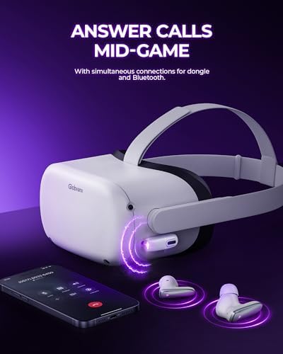 V2 Wireless Gaming Earbuds: Experience Lightning-Fast 20 ms Low Latency Audio with Dual Connectivity via 2.4 GHz USB-C Dongle & Bluetooth 5.4 – Optimized for Multi-Platform Gaming on Meta Quest 3, PS5, PC, Switch & More – Crystal Clear Sound & Noise-Cancelling Mic for Unmatched Communication – Elevate Your Gameplay with Superior Comfort & Immersive Audio Quality