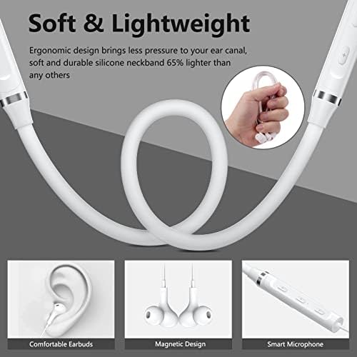 Elevate Your Sound Experience with Jelanry’s Advanced Bluetooth Neckband Headphones – Premium Noise Cancelling Earbuds for Samsung S24/S23 FE & i Phone 16/15 Pro Max – Lightweight, Magnetic In-Ear Design for Ultimate Comfort & Immersive Stereo Audio – Perfect for Active Lifestyles & Seamless Connectivity