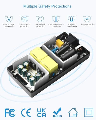 Reliable 24 V 8 A Power Supply Adapter – Versatile AC to DC Converter for LED Lighting, CCTV Systems, and LCD Displays – 192 W Low Voltage Transformer with 5.5 x 2.5 mm Connector for Enhanced Device Compatibility and Safety Features