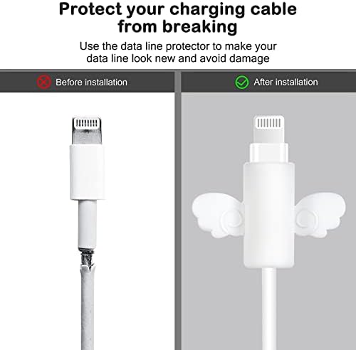 Kawaii Cartoon Cat i Phone Charger Protector – Adorable 3 D DIY Cable Cover for Enhanced Durability & Fast Charging – Compatible with i Phone 11, 12, 13, 14, 15 Pro Max Plus – Whimsical Tech Accessory for Cable Management and Style