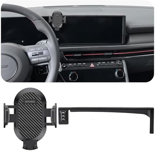 Hyundai Sonata 2015-2017 Car Phone Holder – Universal Mount for 4.7-7” Devices, Thick Case Compatible, 360-Degree Rotation, Effortless Installation – Premium Vehicle Accessory for Safe Navigation and Hands-Free Use