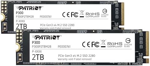 Experience Next-Level Speed with Patriot P300 512 GB M.2 PCIe Gen 3 SSD – The Ultimate Low-Power Internal Drive for Gaming and Productivity Enhancements