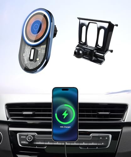 Transform Your BMW X1 (2016-2022) & X2 (2018-2023) with the High-Tech Wireless Charging Phone Holder – 360° Rotating Auto Mount for Enhanced Navigation, Qi-Compatible for Effortless Charging, and Premium Stability Features for a Seamless Driving Experience