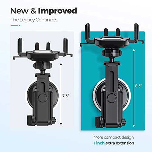 Ultimate ORIbox Car Phone Mount – Heat-Resistant Super Suction Cup Holder for Dash, Windshield, & Air Vent – Universal Compatibility with All Smartphones – 360-Degree Rotation for Optimal Viewing – Essential Accessory for Safe Driving