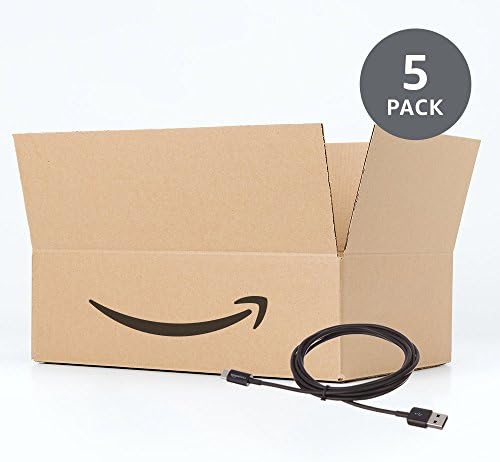 Elevate Your Charging Game: Amazon Basics 5-Pack 3-Foot USB-C to USB-A 2.0 Fast Charger Cables, 480 Mbps Data Transfer, USB-IF Certified for Ultimate Device Compatibility – Ideal for i Phones, i Pads, Samsung Galaxies & Laptops – Sleek Black Design for Professional Use