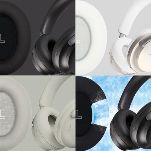 Upgrade Your Listening Experience with Premium Ear Cushions for Bose Quiet Comfort Ultra Wireless Headphones – Luxurious Memory Foam Ear Pads for Optimal Comfort, Superior Sound Isolation, Effortless Installation, and Sturdy Design in Elegant White – Ideal Accessories for Audiophiles and Content Creators