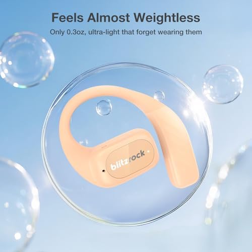 Elevate Your Sound Journey with CT3 Open Ear Bluetooth Headphones – 32-Hour Playtime for Endless Enjoyment, IPX5 Waterproof for Active Lifestyles, and Advanced 4-Mic ENC for Clear Conversations – Tailored EQ App and Ergonomically Designed Earhooks for Ultimate Comfort During Workouts, Running, or Cycling – Seamless Bluetooth 5.4 Connectivity for Uninterrupted Listening Experience