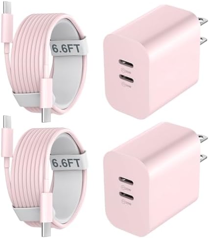 20 W Dual-Port USB-C Fast Charger with 6.6 FT Cable – Ultimate Power Solution for i Phone 15/16 Pro Max & Android Devices – Efficient Travel Companion Designed for rapid charging, this 20 W Dual-Port USB-C Charger ensures your i Phone 15/16 Pro Max and Android devices stay powered up with maximum efficiency. Featuring a generous 6.6 FT USB-C to C cable, this charger eliminates the inconvenience of short cords while allowing you to multitask with ease. Its dual-port design offers the ability to charge two devices simultaneously, making it ideal for busy professionals and frequent travelers. Enjoy broad compatibility across multiple Apple and Android devices, ensuring versatility for all your charging needs. The compact and lightweight structure of this charger enhances portability, making it an essential accessory for your on-the-go lifestyle. Built with high-quality materials, this charger prioritizes durability and safety, giving you peace of mind while delivering fast charging performance. Elevate your charging routine and stay connected wherever life takes you with this indispensable charging solution.