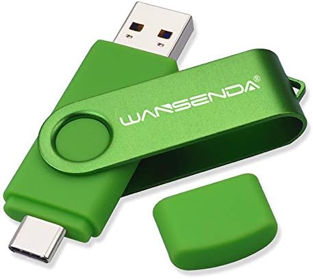 Wansenda 128 GB USB C Dual Connector Flash Drive – High-Speed USB 3.0/3.1 Memory Stick for Effortless Data Transfer on Android, PC, and Mac – Compact and Durable Storage Solution for Photos, Videos, and Files