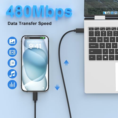 Power Up Your i Phone 16/15: 10 FT Fast Charging Cable Duo with 20 W USB-C Wall Chargers – Ultimate Connectivity for Your i Phone 16 Plus, Pro, Max, and 15 Series – Extended Reach and Rapid Charge Efficiency for On-the-Go Power Solutions