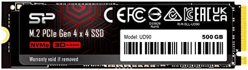 Revolutionize Your Data Storage with Silicon Power 1 TB UD90 NVMe 4.0 Gen4 PCIe M.2 SSD – Unmatched 5,000 MB/s Read Speeds for Gaming & Content Creation | High-Performance Internal Solid State Drive with Superior Thermal Management & Broad Compatibility for Ultimate Efficiency