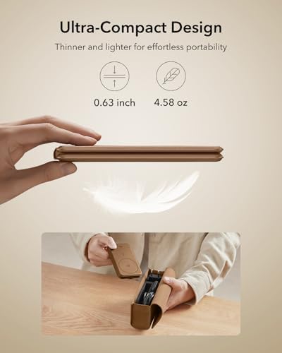 ESR Qi2 All-in-One 3-in-1 Charging Station for Apple Devices – Fast 15 W Mag Safe Charger, Certified Apple Watch & Air Pods Power Hub, Ideal Travel Companion for i Phone 16/15/14/13/12 Series, Sleek Black Design with Travel Bag Included – Maximizing Efficiency and Style