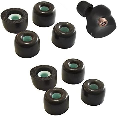 Premium Memory Foam Eartips for Sony WF-1000 Series – Superior Comfort & Noise Isolation Replacement Tips for WF-1000 XM4, XM5, XM3, SP900, XB700, WI-1000 X – 3 Pairs in Classic Black for Enhanced Audio Experience and Compatibility