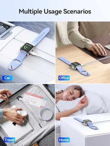 Elevate Your Charging Experience with LVFAN Fast Charger Cable for Apple Watch – Detachable USB-C & A Compatibility, Durable Nylon Braided Design for Seamless Daily Use and Travel – Ideal for Series 10, 9, 8, 7, 6, 5, 4, 3, SE, Ultra 2 Models