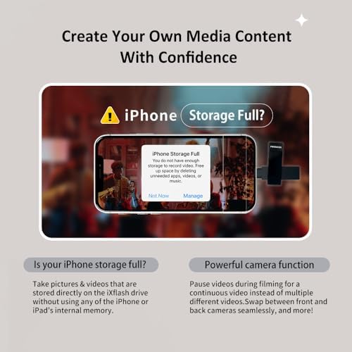 Revolutionize Your Storage with the i Xflash 256 GB Lightning Flash Drive – Apple MFi Certified USB 3.1 for i Phone & i Pad – Fast Data Transfer, Versatile Compatibility with Windows/Mac, Perfect for Hi-Res Audio and Media Backup