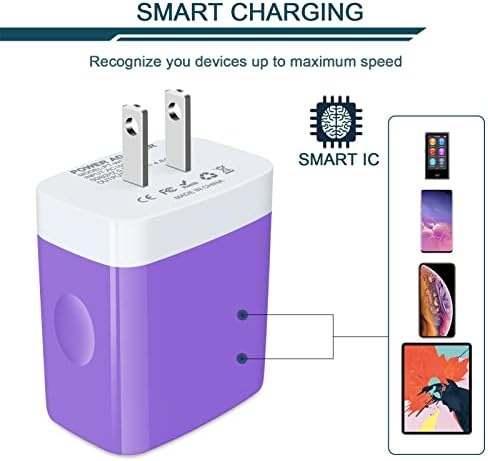 AILKIN 4.8 A Multi-Port USB Wall Charger – Ultimate Fast Charging Station for i Phone 15/14/SE/13/12/11 Pro Max & Samsung S23/S22 – Compact Power Hub with Built-in Safety Features for Home, Office & Travel